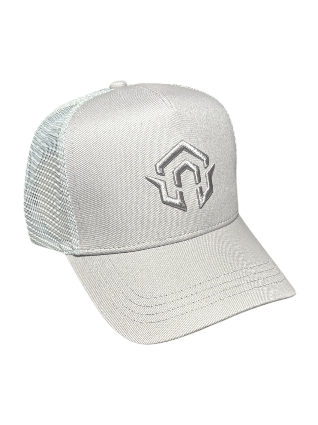 TRUCKER HAT- SILVER